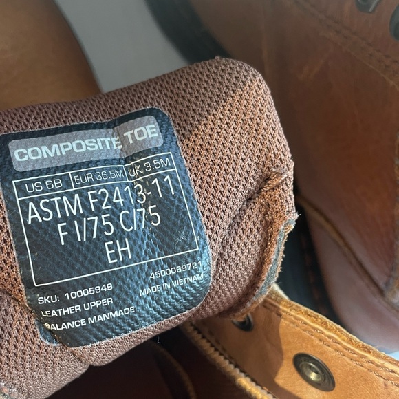 Ariat Women's Macey Composite Toe Work Boots Tan Full Grain Leather - Picture 11 of 16